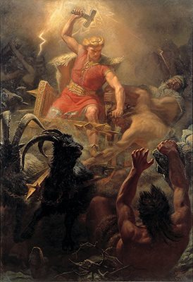 Thor's Fight with the Giants Mårten Eskil Winge (1872)